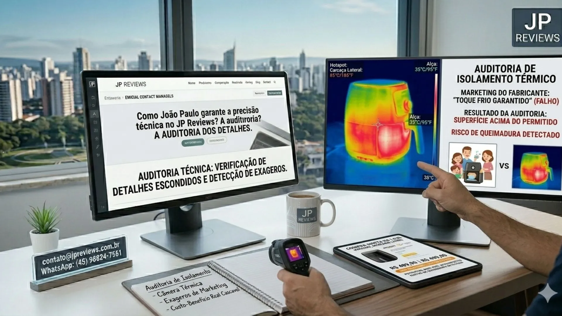 Como João Paulo garante a precisão técnica no JP Reviews A auditoria dos detalhes